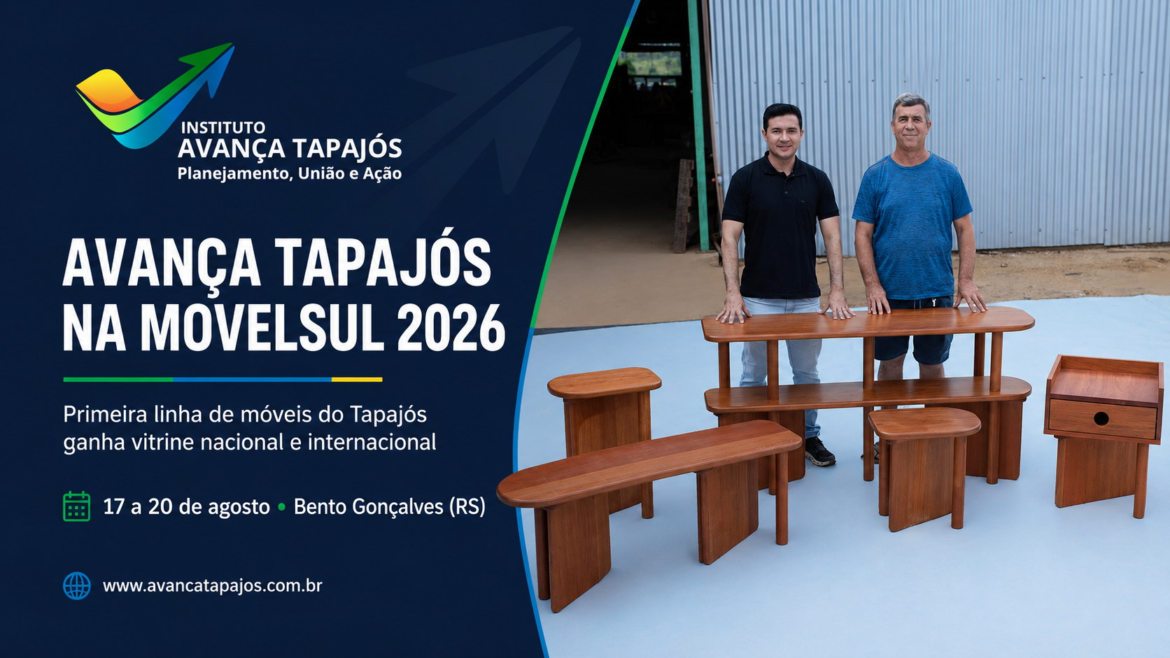 Avança Tapajós leva primeira linha de móveis da região à Móvel Sul 2026